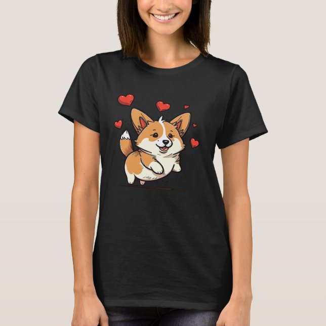 Camiseta Cute Corgi Cool Pembroke Welsh Corgi  13 (Anverso)