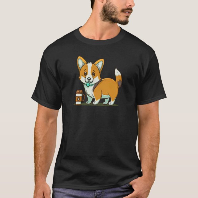 Camiseta Cute Corgi Cool Pembroke Welsh Corgi  8 (Anverso)