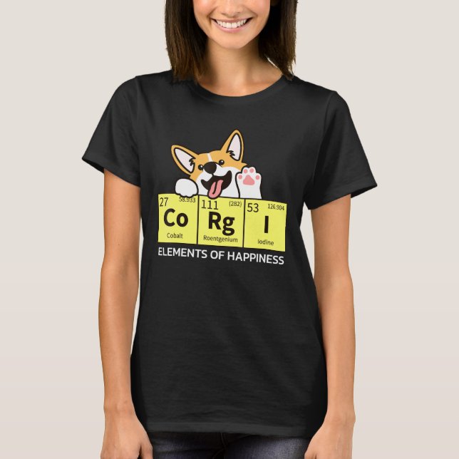 Camiseta Cute Corgi Corgi Mom Corgi Dad Novedad (Anverso)