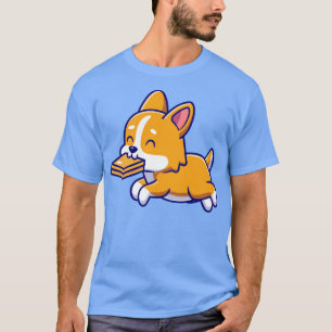 Camiseta Cute Corgi Dog Bite Box Personalizado