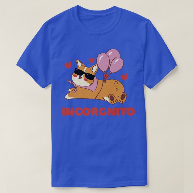 Camiseta Cute Corgi Dog Lover Incorgnito Pun Funny463 (Diseño del anverso)