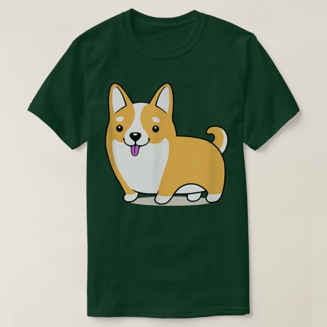 Camiseta Cute Corgi Funny Corgi Dog Art (Diseño del anverso)