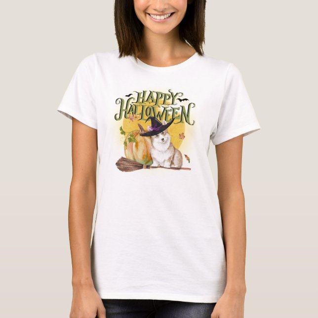 Camiseta Cute Corgi Halloween (Anverso)