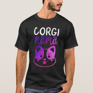 Camiseta Cute Corgi Mama Dog Mom Fur Mama Rescate A Mamá Pe