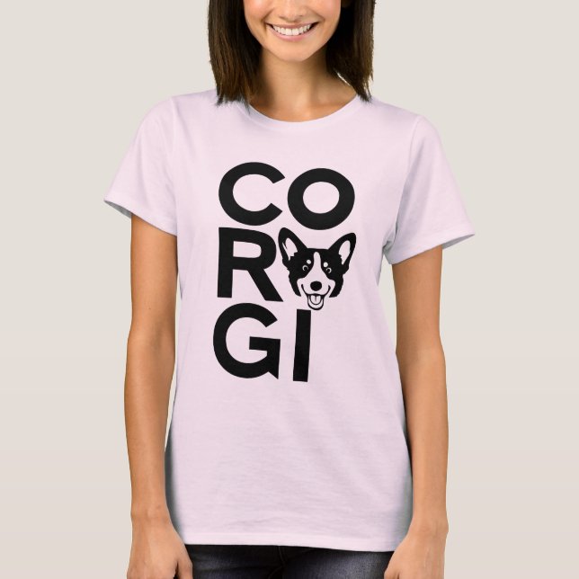 Camiseta "Cute & Corgi Proud" (Anverso)