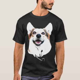 Camiseta Cute Corgi Tee Pembroke Welsh Corgi Cara de perro