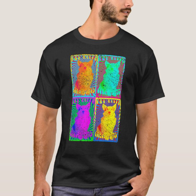 Camiseta Cute Corgi Tee Rock Psicodélico N Roll Perro (Anverso)