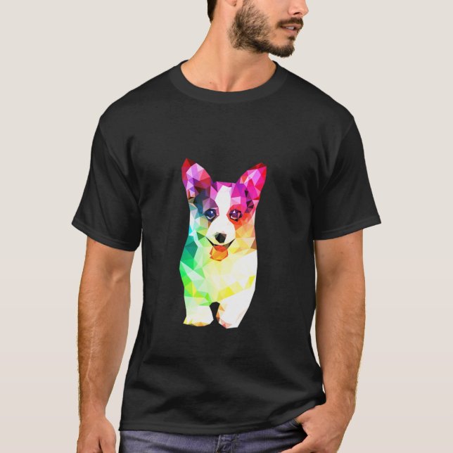 Camiseta Cute Corgi Watercolor Painting Art (Anverso)