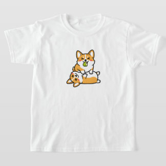 Camiseta Cute Corgi with Pear on Tired Corgi Funny Dog Art