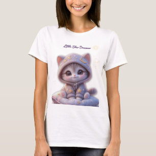 Camiseta Cute Cosmic Cat – Pastel Space Kitten T-Shirt