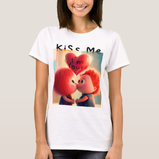 Camiseta Cute Couple Valentine (Bésame)