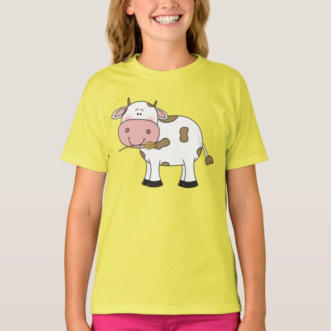 Camiseta Cute Cow Design Adorable Farm Animal Art for Cow  (Anverso)