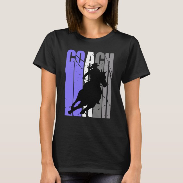Camiseta Cute Cowgirl Coach Instructor Cow Girls Rides Hors (Anverso)