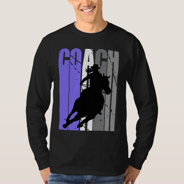 Camiseta Cute Cowgirl Coach Instructor Cow Girls Rides Hors (Anverso)