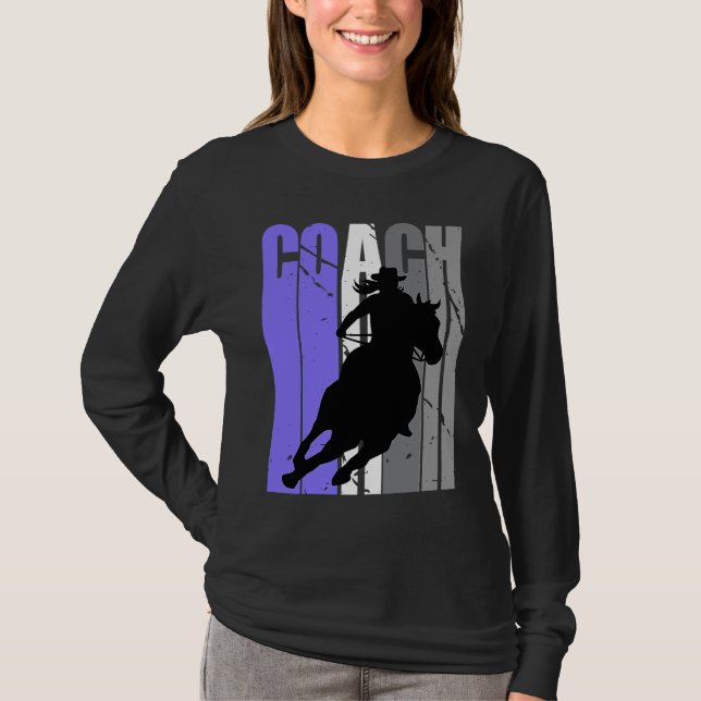 Camiseta Cute Cowgirl Coach Instructor Cow Girls Rides Hors (Anverso)