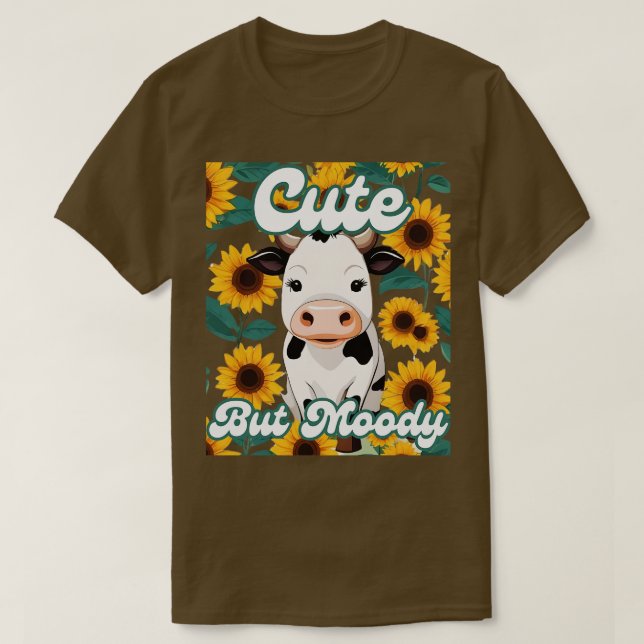 Camiseta Cute CowMoody Cow Avers Farm cowgirl baby bovina y (Diseño del anverso)