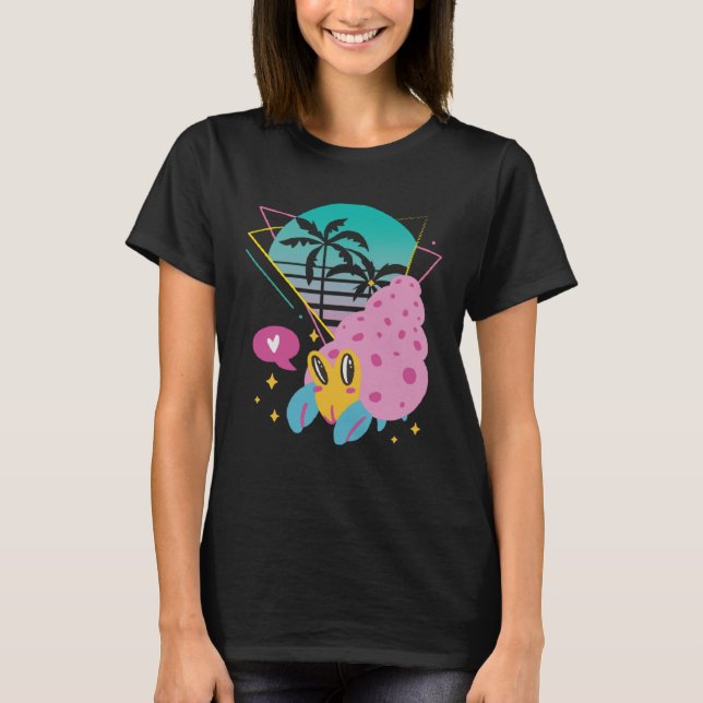 Camiseta Cute Crab with Palm trees Seafood Ocean (Anverso)