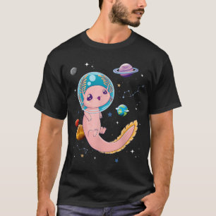 Camiseta Cute Creepy Anime Pastel Gótico Ropa espacio Axolo