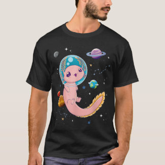 Camiseta Cute Creepy Anime Pastel Gótico Ropa espacio Axolo