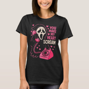 Camiseta Cute Creepy Horror Haz Que Mi Corazón Grite San Va