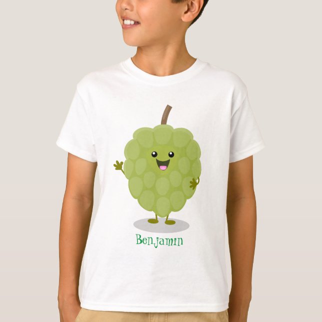 Camiseta Cute crema crema de manzana cherimoya personalizad (Anverso)