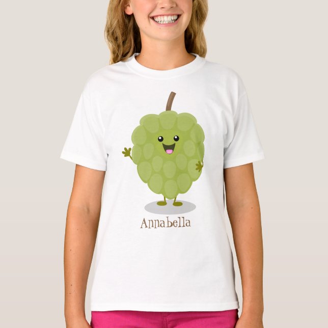 Camiseta Cute crema crema de manzana cherimoya personalizad (Anverso)