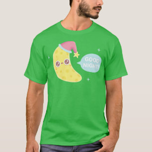 Camiseta Cute Crescent Moon dice Buenas Noches