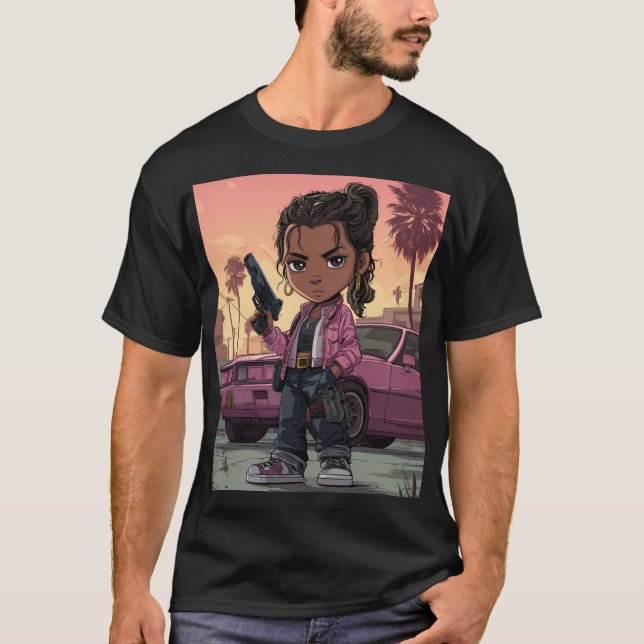 Camiseta Cute Crime‑City Trouble‑Maker (Anverso)