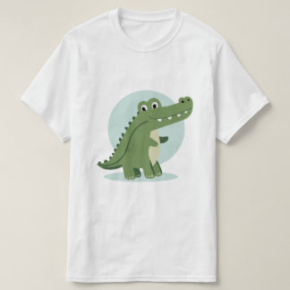 Camiseta Cute crocodile character