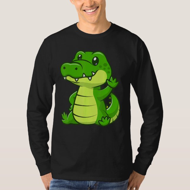 Camiseta Cute Crocodile Pet (Anverso)