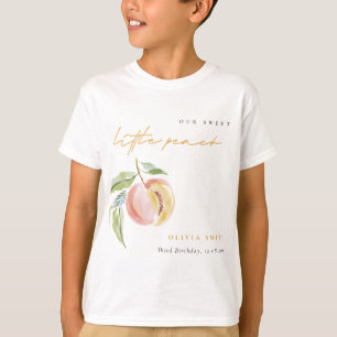 Camiseta Cute Cumpleaños De Nuestro Pequeño Melocotón Dulce