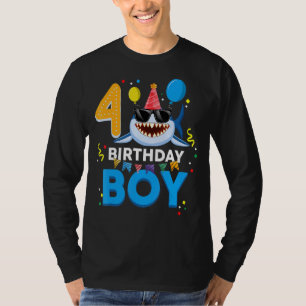 Camiseta Cute cumpleaños niño de 4 años cuarto cumpleaños B