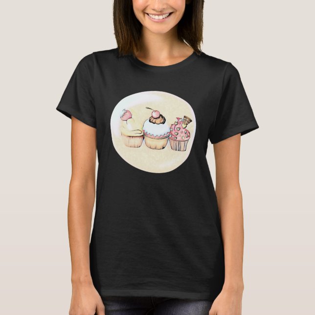 Camiseta Cute  Cupcake  Bakery Cake  Baking (Anverso)