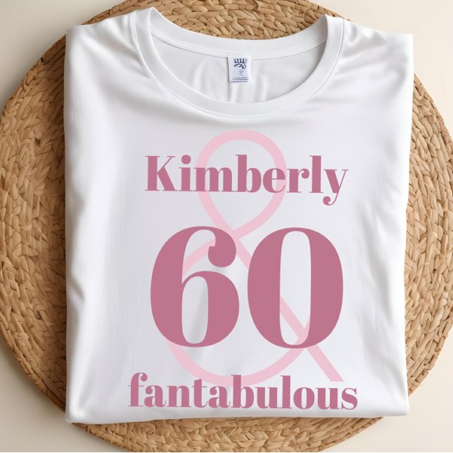 Camiseta Cute Custom Name 60th Birthday Celebration (Subido por el creador)