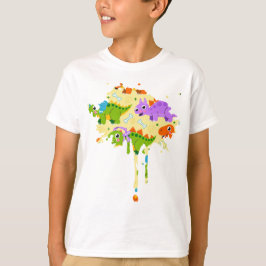 Camiseta Cute Customizable Dinsosaur Print