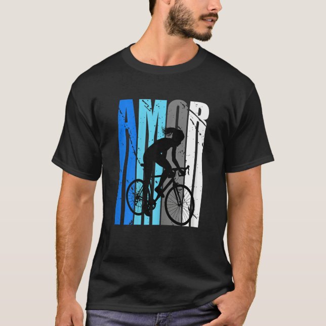 Camiseta Cute Cycling Brown Amor Life Motivational Loves To (Anverso)