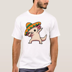 Camiseta Cute Dabbing Axolotl Cinco De Mayo