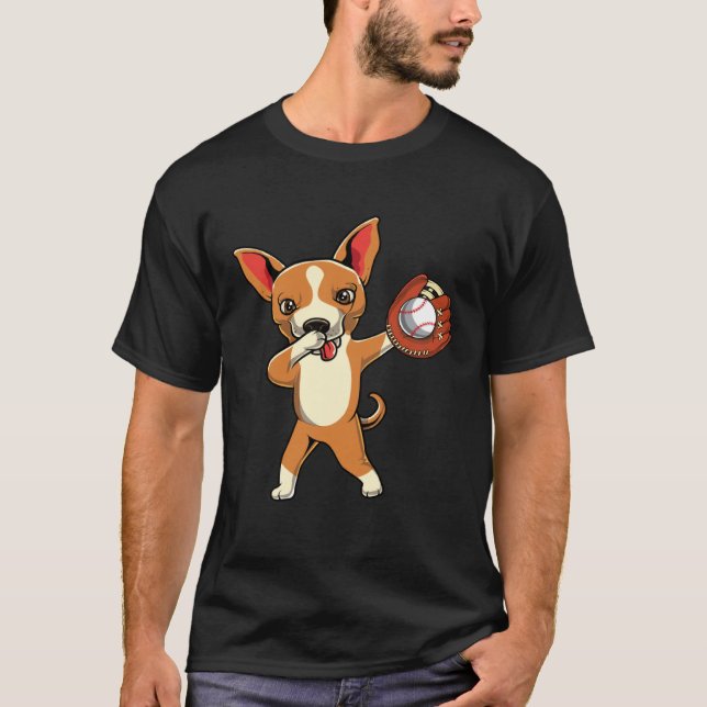Camiseta Cute Dabbing Chihuahua Perro Dab Niños Chicas Bas (Anverso)