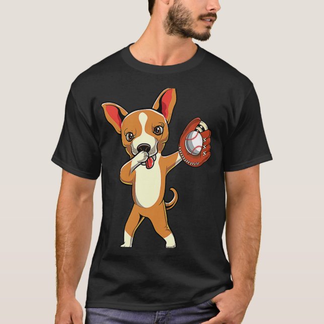Camiseta Cute Dabbing Chihuahua Perro Dab Niños Chicas Bas (Anverso)