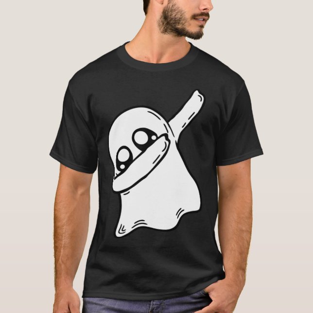 Camiseta Cute Dabbing Ghost Dab Dance Gesture Pose Hallowee (Anverso)
