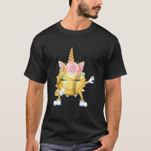 Camiseta Cute Dabbing Unicorn Softball Funny Unicorn Softba