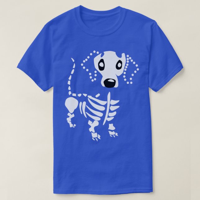 Camiseta Cute Dachshund Bone Skeleton Dachshund Wiener Dog  (Diseño del anverso)