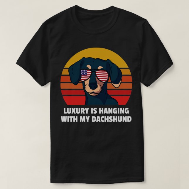 Camiseta Cute Dachshund Design Weiner Dog (Diseño del anverso)