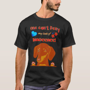 CAMISETA CUTE DACHSHUND FUNNY WIENPERO MI MIRADA DE INNOVAC