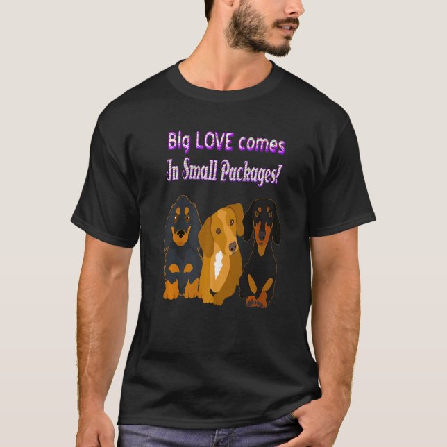Camiseta Cute Dachshund Gracioso Perro Wiener 2 (Anverso)