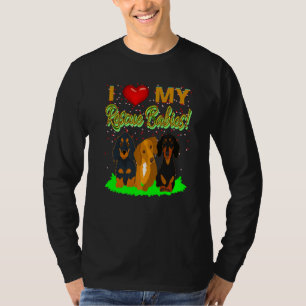 Camiseta Cute Dachshund Gracioso Perro Wiener Me Encanta Mi