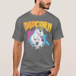 Camiseta Cute Dadcorn Dadacorn Papá Papá Padre Ret