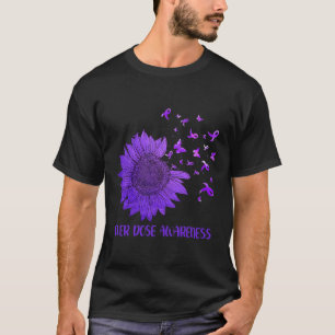 Camiseta Cute Daisy Butterflies Sobredosis de Cinta Púrpura