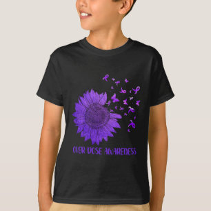 Camiseta Cute Daisy Butterflies Sobredosis de Cinta Púrpura