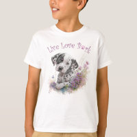 Cute Dalmatian Dog Floral